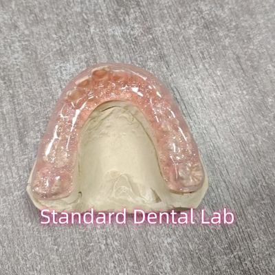 Pink Combo Dental Nachtwache Weich und Hart mit Glitzer
